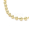 Rack Plating Brass Ball Chain Necklaces for Women NJEW-G102-01C-G-2