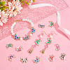 60Pcs 10 Styles Alloy Enamel Connector Charms ENAM-HY0001-25-5
