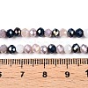 Electroplate Glass Beads Strands GLAA-T023-B16-11-4