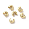 Brass Crimp Beads Covers FIND-Z039-07B-G-2