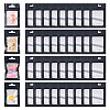 160Pcs Plastic Yin-yang Resealable Bags with Visible Window ABAG-TA0001-94A-1