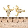Brass Micro Pave Cubic Zirconia Pendants KK-F919-39B-G-3