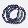 Electroplate Glass Beads Strands EGLA-A034-T6mm-J07-2