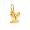 925 Sterling Silver Letter Charms with Jump Rings STER-R008-01G-X-1
