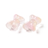 Transparent Spray Painted Glass Beads GLAA-I050-11M-2