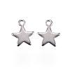 Tarnish Resistant 201 Stainless Steel Charms STAS-F039-04A-P-1