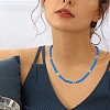 Polymer Clay Heishi Surfer Beaded Necklaces Set NJEW-SW00030-7