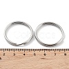 Non-Tarnish 304 Stainless Steel Split Key Rings STAS-Q314-02G-P-3