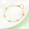 304 Stainless Steel Satellite Chain Bracelets BJEW-D458-01G-3
