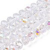 Electroplate Glass Beads Strands EGLA-A034-T6mm-B33-1
