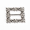 Square Alloy Buckles JEWB-WH0014-10B-2