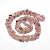 Natural Strawberry Quartz Chip Bead Strands G-M205-59-2