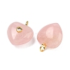 Natural Rose Quartz Pendants G-B180-03G-09-2