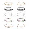 10Pcs 5 Color Adjustable Ion Plating(IP) 304 Stainless Steel Expandable Bangle Making BJEW-LS0001-01-1