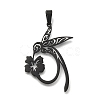 304 Stainless Steel Pendants STAS-U030-11B-1