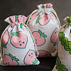 Rectangle Cotton & Linen Drawstring Pouches ABAG-TAC0010-01-1