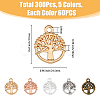 300Pcs 5 Colors Alloy Charms FIND-HY0002-61-2