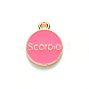 Alloy Enamel Pendants X-ENAM-S124-01A-03L-3