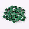 2-Hole Flat Round Resin Sewing Buttons for Costume Design BUTT-E119-36L-14-1