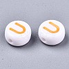Opaque White Acrylic Beads MACR-N012-01U-2