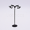 Solid Iron Plating Earring Display Stand Sets EDIS-WH0009-03C-1