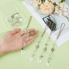 Natural Shell Cloud & Flower & Star Pendant Decoration HJEW-OC00289-3