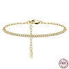 Clear Cubic Zirconia Tennis Bracelets BJEW-I314-009A-2