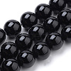 Natural Obsidian Beads Strands G-S259-33-8mm-1