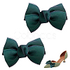 Polyester Bowknot Shoe Decorations AJEW-WH0323-25B-2