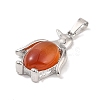 Natural Carnelian Pendants G-A224-02P-07-2