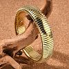 304 Stainless Steel Stretch Bracelets for Women Men BJEW-A031-02A-G-5