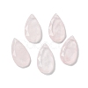 Natural Rose Quartz Faceted Pendants G-D082-01G-1