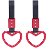 2Pcs ABS Plastic Heart Rear Bumper Warning Handle Ring HJEW-SP0001-49C-1