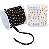 2 Rolls 2 Colors Faux Suede Cord with Aluminum Rivets OCOR-CY0001-03G-7