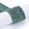 Electroplate Glass Beads Strands EGLA-K014-A-FP06-2