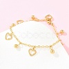 304 Stainless Steel Bracelets BJEW-D458-07G-1