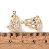 Brass Micro Pave Cubic Zirconia Pendants X-KK-K382-46G-3