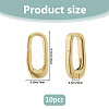 10Pcs Brass Spring Gate Rings KK-FH0008-17A-2