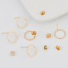 Beebeecraft 20Pcs Brass Stud Earring Findings KK-BBC0002-82-5