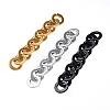 3Strands 3 Colors Handmade Opaque Spray Painted Acrylic Rolo Chains AJEW-SZ0001-64A-6
