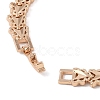 Brass Link Chain Bracelets for Women Men BJEW-P324-01G-KCG-3