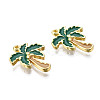 Alloy Enamel Pendants X-PALLOY-T075-55G-RS-3