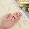 5Pcs Natural Rose Quartz Connector Charms G-BC0001-56B-3