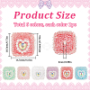 6Pcs 6 Colors Acrylic & Plastic & Resin Rhinestone Beads FIND-SC0013-09A-2