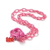 Personalized ABS Plastic Cable Chain Necklaces NJEW-JN03220-08-1