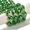 Electroplate Glass Beads Strands EGLA-D015-15x10mm-19-2