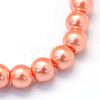 Baking Paint Pearlized Glass Pearl Round Bead Strands HY-Q003-10mm-77-2