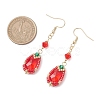 Handmade Glass Seed Beads Teardrop Dangle Earrings EJEW-MZ00576-05-4