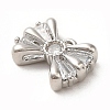 Brass Micro Pave Clear Cubic Zirconia Pendants ZIRC-P113-03P-2
