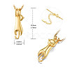 925 Sterling Silver Kitten Pendant Necklace JN427D-2
